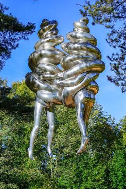 Una escultura de Louise Bourgeois en el parque Ekeberg de Oslo (Noruego).
