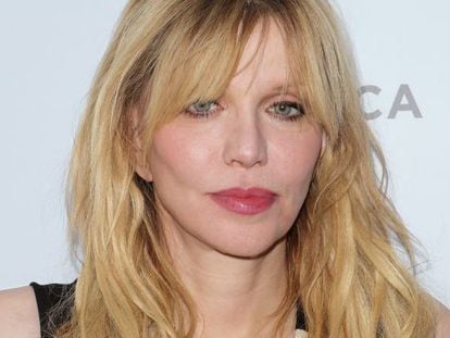 Courtney Love, el pasado domingo en el estreno del documental 'Kurt Cobain: Montage Of Heck' en el Festival de tribeca.