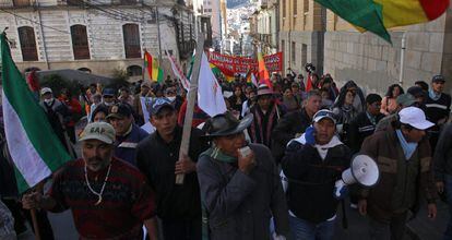 Manifestaci&oacute;n en La Paz.