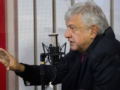 López Obrador, durante una entrevista. 