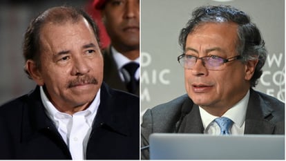 El presidente de Nicaragua, Daniel Ortega y el presidente de Colombia, Gustavo Petro