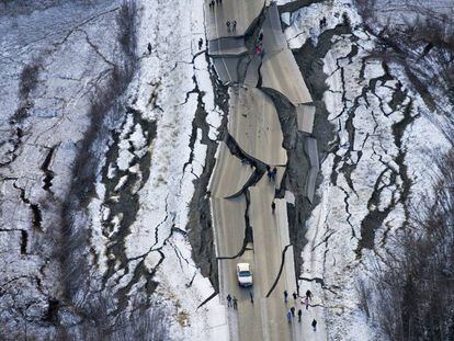 Carretera en Alaska.