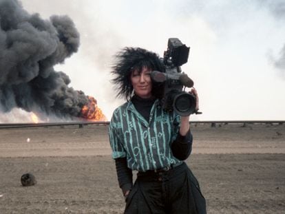 La camarógrafa Margaret Moth, en una imagen del documental.
