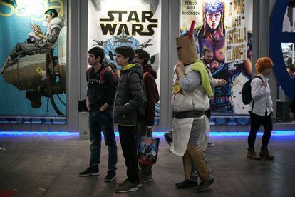 Ambiente en la 37 ªedicion del salon del comic de Barcelona.
