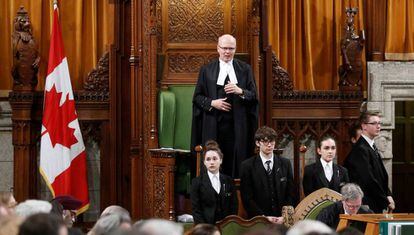 Una sesión del Parlamento canadiense en Ottawa.