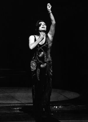 La cantante Rocío Jurado, en el espectáculo de 1992.