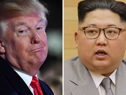 Donald Trump y Kim Jong-Un.
