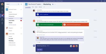 Captura de la aplicaci&oacute;n Microsoft Teams