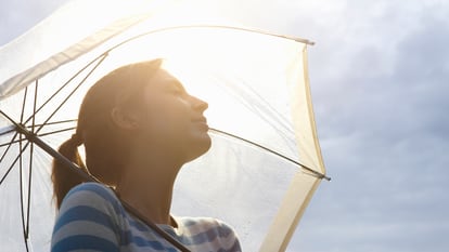 Paraguas anti-UV montado en la cabeza, sombrilla con protección solar,  sombrilla a prueba de lluvia, Spptty jardinería