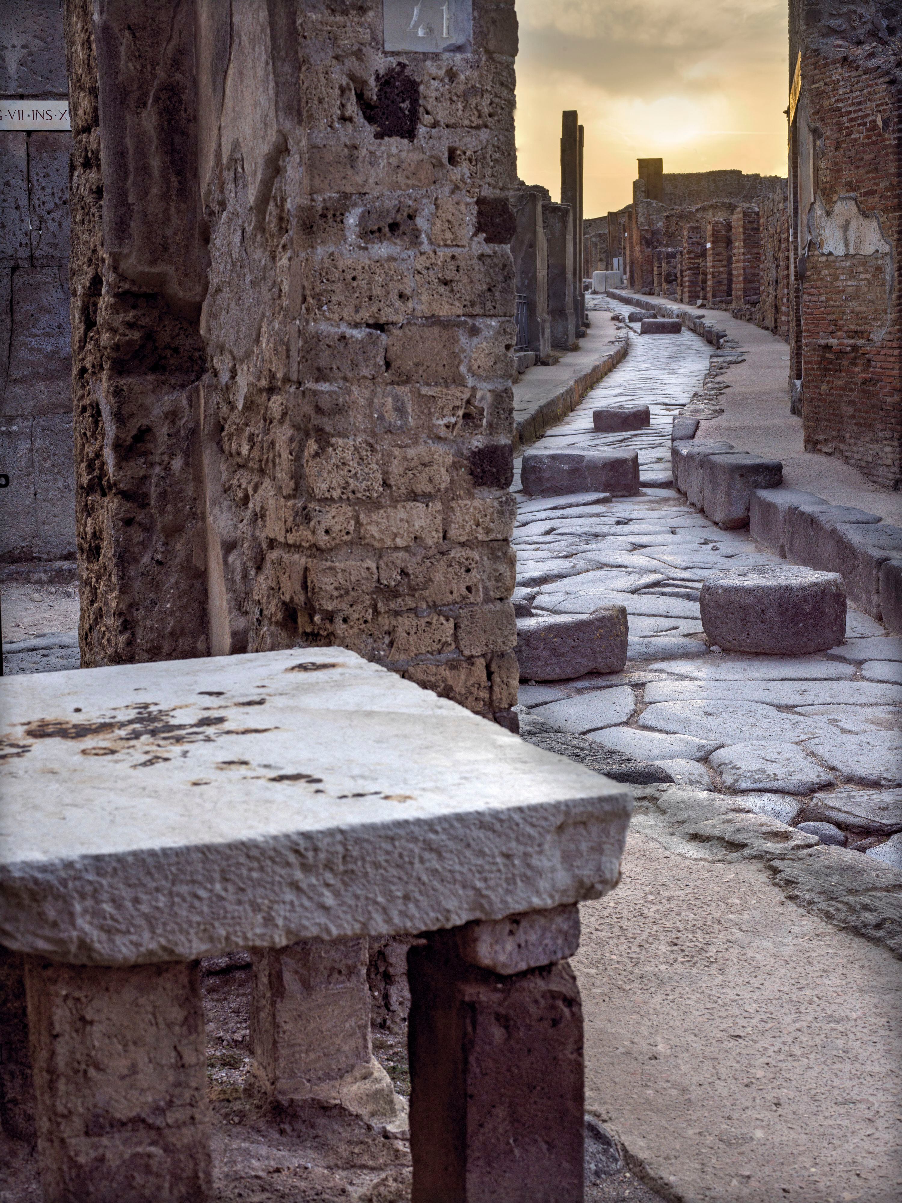 Casa de Cesio Blando, un noble pompeyano de la época samnita. La vivienda tenía termas y uno de los baños más antiguos que se conocen en Pompeya.
