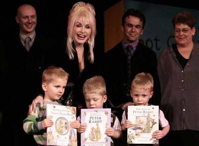 Dolly Parton, ayer en un acto de su fundación.