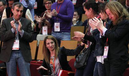 Trinidad Rollán, en el congreso del PSM.