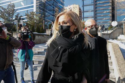 Cristina Cifuentes, a su salida del juicio del 'caso máster', el pasado lunes en Madrid.