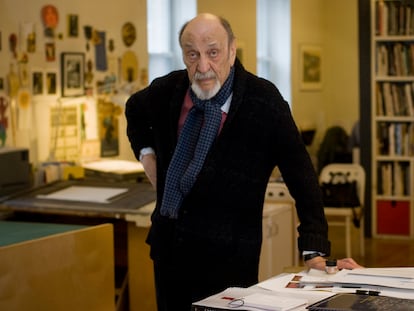 El diseñador gráfico Milton Glaser (que posa en su estudio neoyorquino en 2014) siempre ha sido una inspiración en la redacción de ICON, pero durante un proceso de rediseño ha estado más presente que nunca.