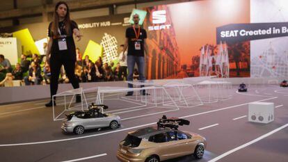 Vehículos inteligentes en la feria Smart City Expo.