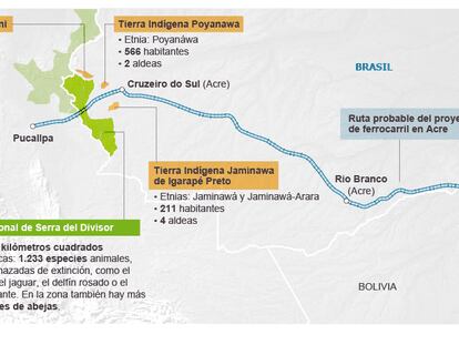 El polémico ferrocarril Brasil-Perú