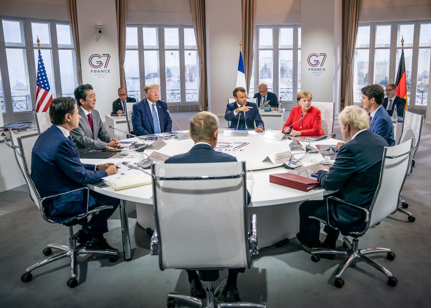 Los líderes del G7, durante la reunión que celebraron el pasado agosto en Biarritz (Francia).