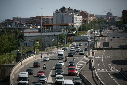 Salida de Barcelona por la Meridiana