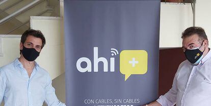 Fernando Araujo, director general de DRK, y José Carlos Oya, presidente del Grupo Ahí+.