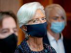 ECO 37  European Central Bank (ECB) President Christine Lagarde wears a protective mask as she attends the Informal Meeting of Ministers for Economics and Financial Affairs in Berlin, Germany, September 11, 2020.    Kay Nietfeld/Pool via REUTERS//File Photo