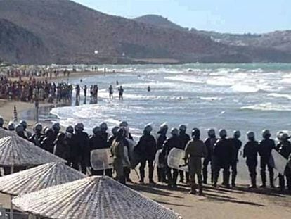 Playa en Alhucemas (Marruecos)