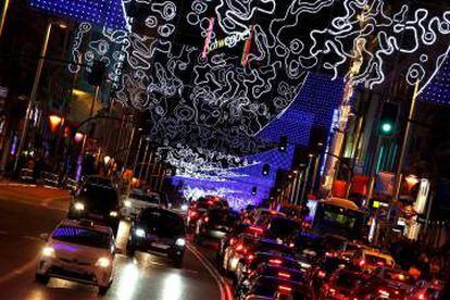Las nuevas luces de Navidad.