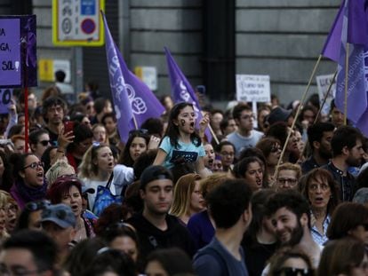 Manifestación feminista en Madrid. 