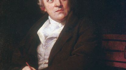 El poeta, artista y grabador inglés William Blake, retratado por Thomas Phillips.