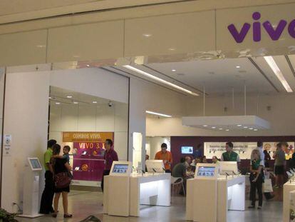 Tienda de Vivo, marca comercial de Telefónica Brasil.