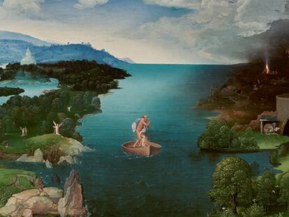 'El paso de la laguna Estigia', de Joachim de Patinir, en el Museo del Prado.