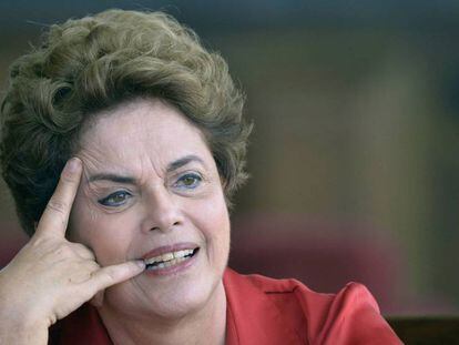 Dilma Rousseff en entrevista el día 18.