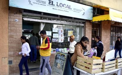 La biblioteca popular Manuel Ugarte, en el barrio porteño de Parque Chacabuco.