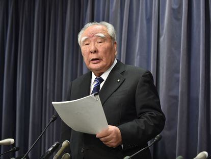 Osamu Suzuki, presidente de Suzuki, en una conferencia en Tokio en 2016.
