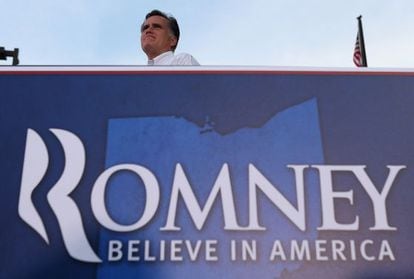 Romney en un acto de campaña en Ohio el 14 de agosto.