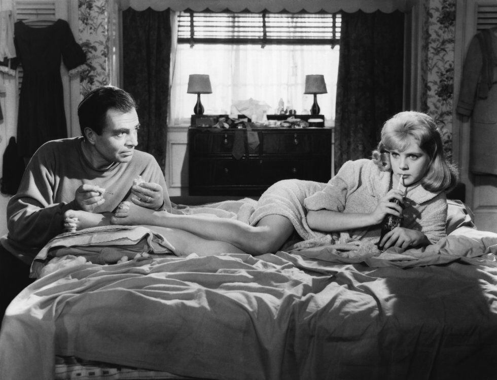 James Mason y Sue Lyon, en 'Lolita' del director Stanley Kubrick.