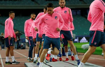 Entrenamiento del Atlético de Madrid.