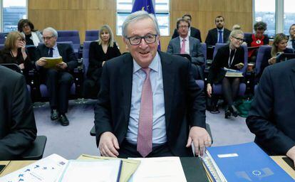 El presidente de la Comisión Europea, Jean-Claude Juncker, en Bruselas este miércoles.