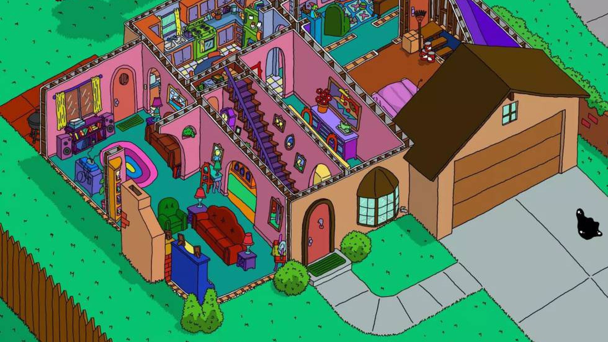 Los planos más rigurosos de la casa de 'Los Simpson' revelan una habitación  que ni los fanáticos conocían | ICON Design | EL PAÍS