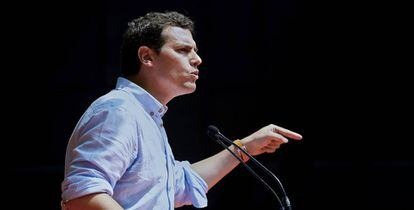 Albert Rivera, en Barcelona, el pasado sábado.