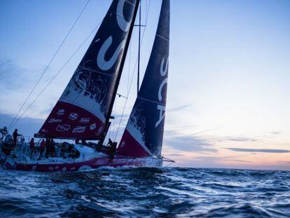 El Team SCA, entren&aacute;ndose.