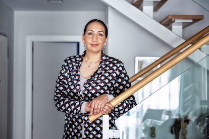 Cristina Malta, who has been trying to become a mother through assisted reproduction treatments for more than five years and has invested 15,000 in the entire process, at her home in Seseña, Toledo, at the beginning of March. 