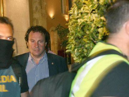 El exalcalde de Torredembarra, Daniel Masagué, al momento de ser detenido en junio de 2014.