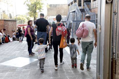 Colegio Torrent D'en Melis de Barcelona, uno de los que se abrió para el referéndum del 1-O.