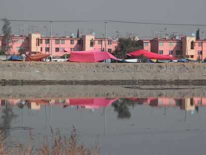 Vista de una zona habitacional en Ecatepec, Estado de México.