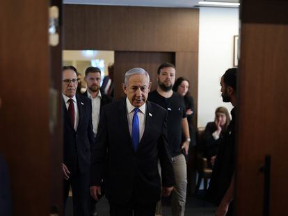 Benjamín Netanyahu, primer ministro de Israel, el pasado miércoles en Jerusalén.