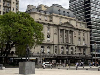 La sede de la Bolsa de Comercio de Buenos Aires, este 21 de noviembre.