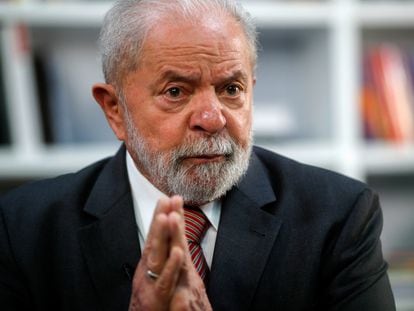 El expresidente de Brasil Lula da Silva, en una entrevista en Sao Paulo, el 17 de diciembre de 2017.