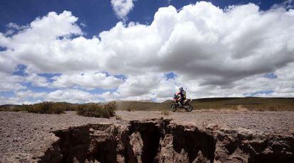 Marc Coma, en Uyuni, Bolivia.