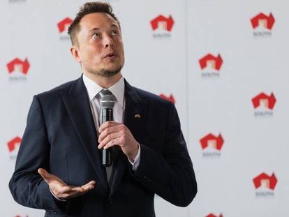 Elon Musk durante un acto en Adelaida (Australia), el 7 de julio.