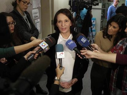Carolina Bescansa, secretaria de an&aacute;lisis pol&iacute;tico de Podemos.